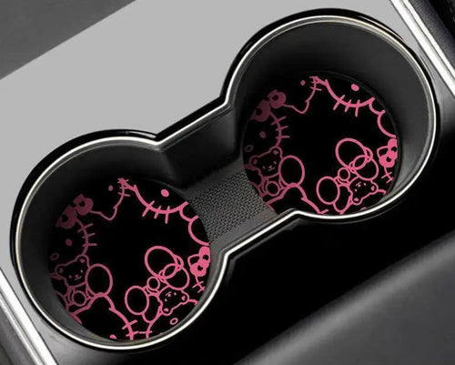 2pcs Hello Kitty Cupholder Rubber Coaster