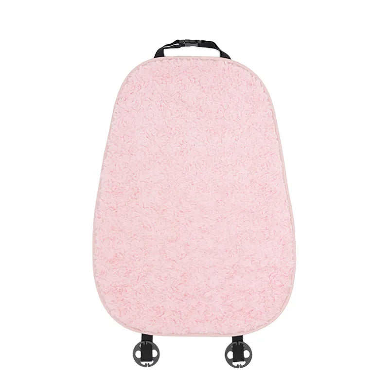 Pink Plush Car Seat Cover