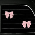Pink Bow Car Vent Clip