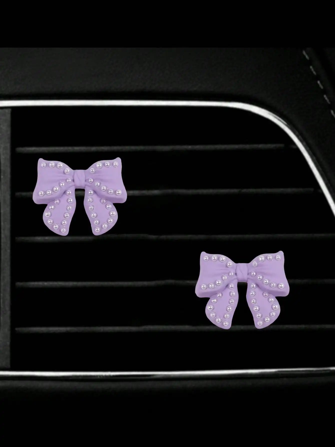 Pink Bow Car Vent Clip
