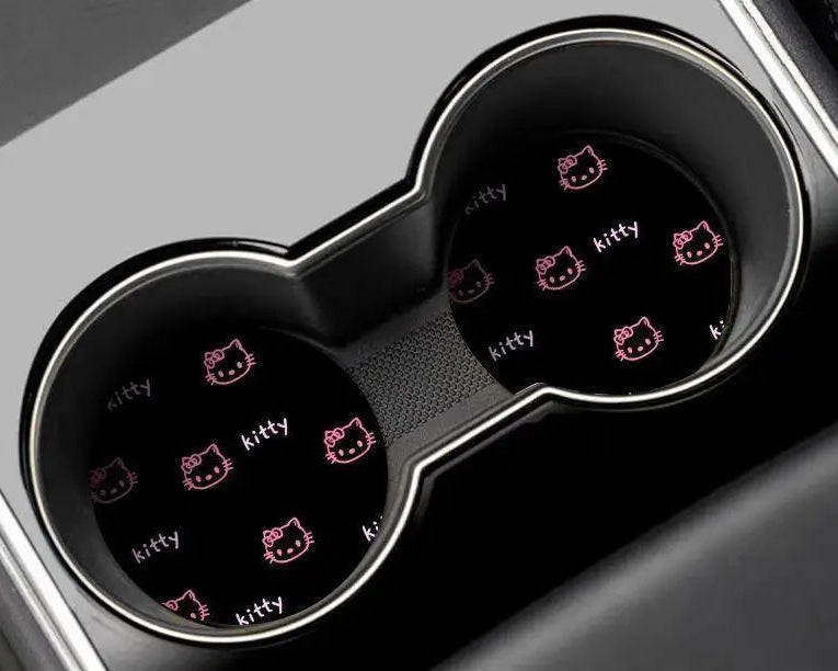 2pcs Hello Kitty Cupholder Rubber Coaster