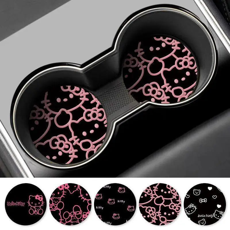 2pcs Hello Kitty Cupholder Rubber Coaster