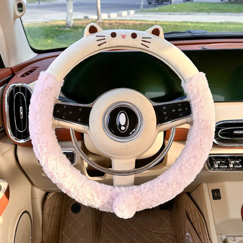 Cute Cat Steering Wheel Cover