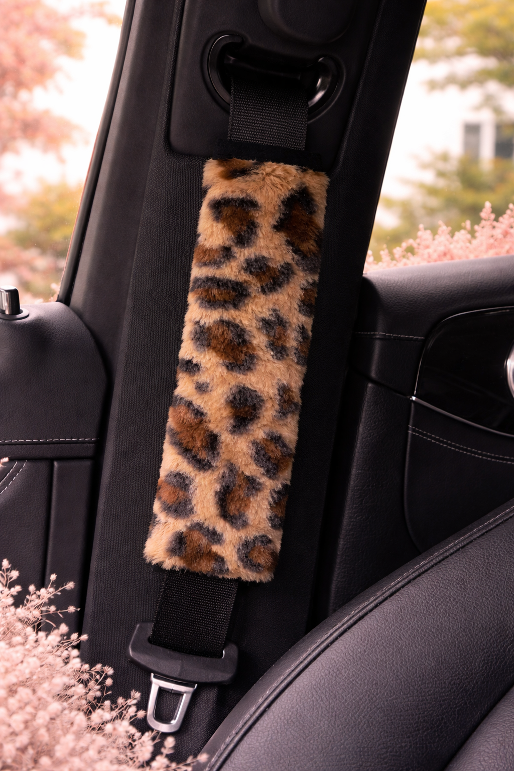 Leopard Print Seatbelt Cover
