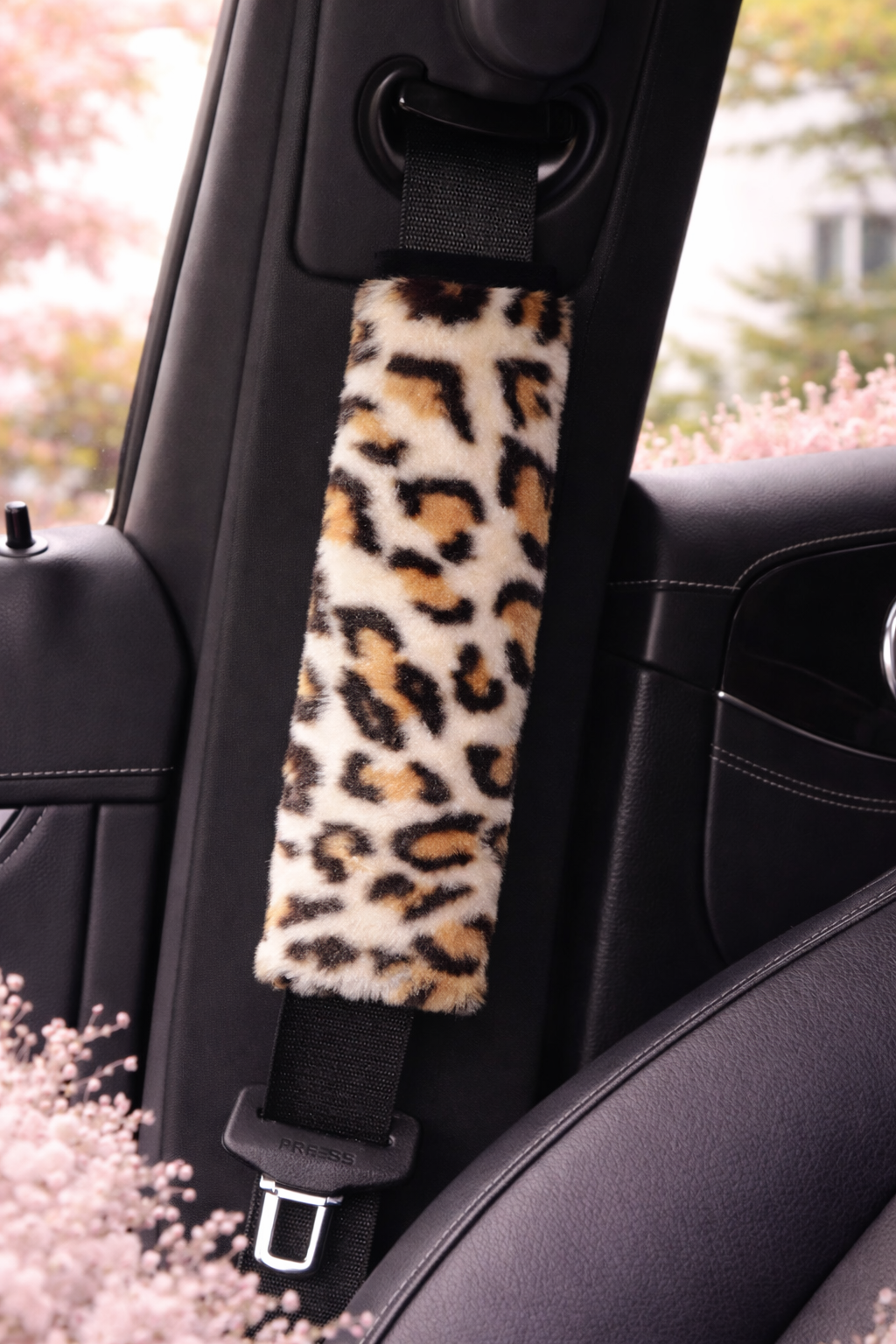 Leopard Print Seatbelt Cover