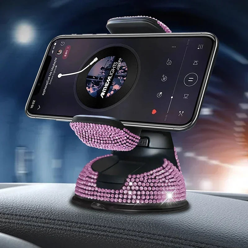 Rhinestone Car Phone Holder